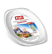 Foli Vassoio Medio Alluminio 2pz