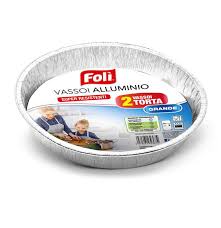 Foli Cont Allum Torta Grande Diam 28 Pz